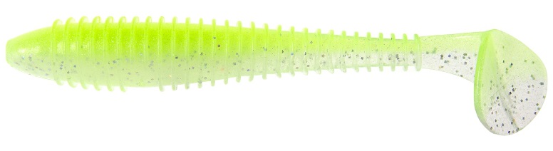 Soft Shad Keitech Fat Swing Impact 7.8” col. K484 Chartreuse Shad