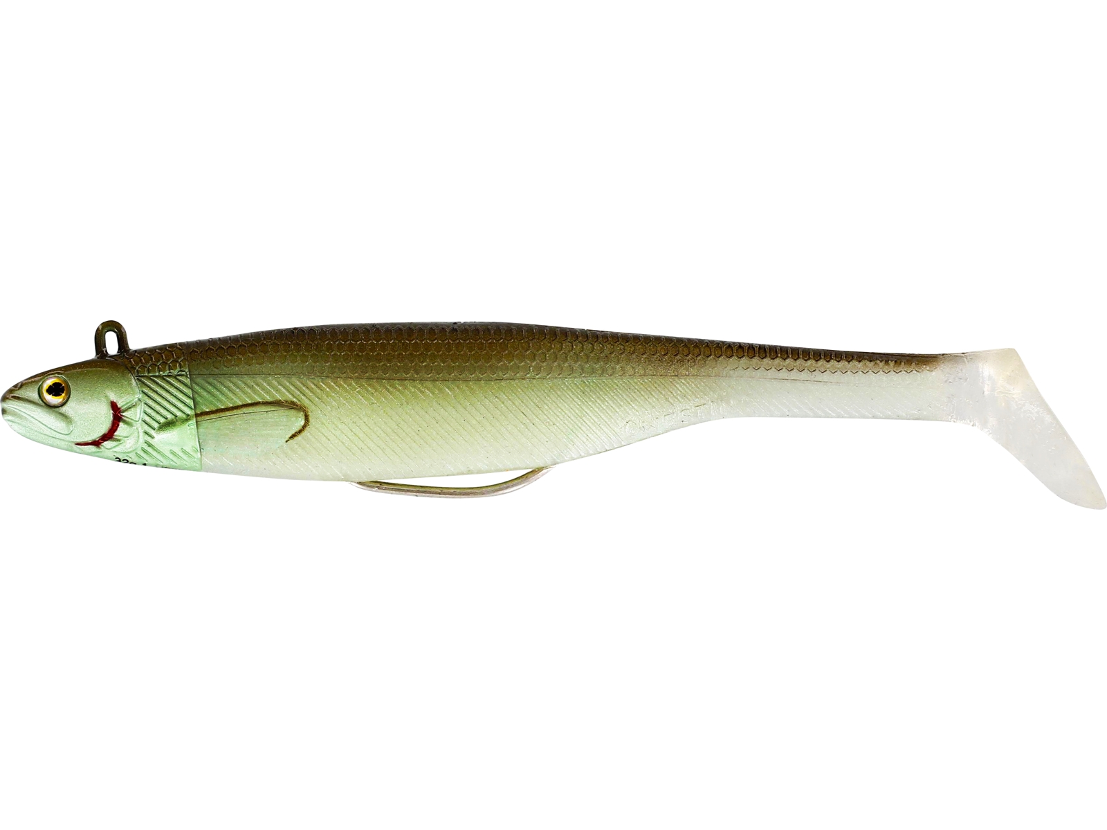 Shad Armato Westin Magic Minnow Jig 22g 12cm Olive Abalone