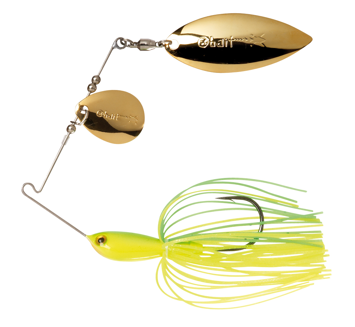 Water slash spinnerbait 1/2 dw col. Hot chartreuse