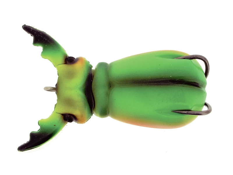 Topwater Hybrid Baits Supernato Beetle 5/8 oz col Metallic Green