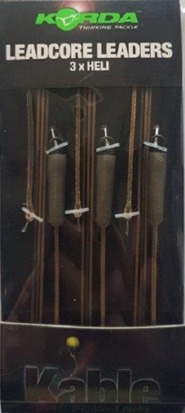 Korda Leadcore Leader Heli Gravel Gravel 1 m (3pz) Korda Leadcore Leader Heli Gravel Gravel 1 m (3pz)