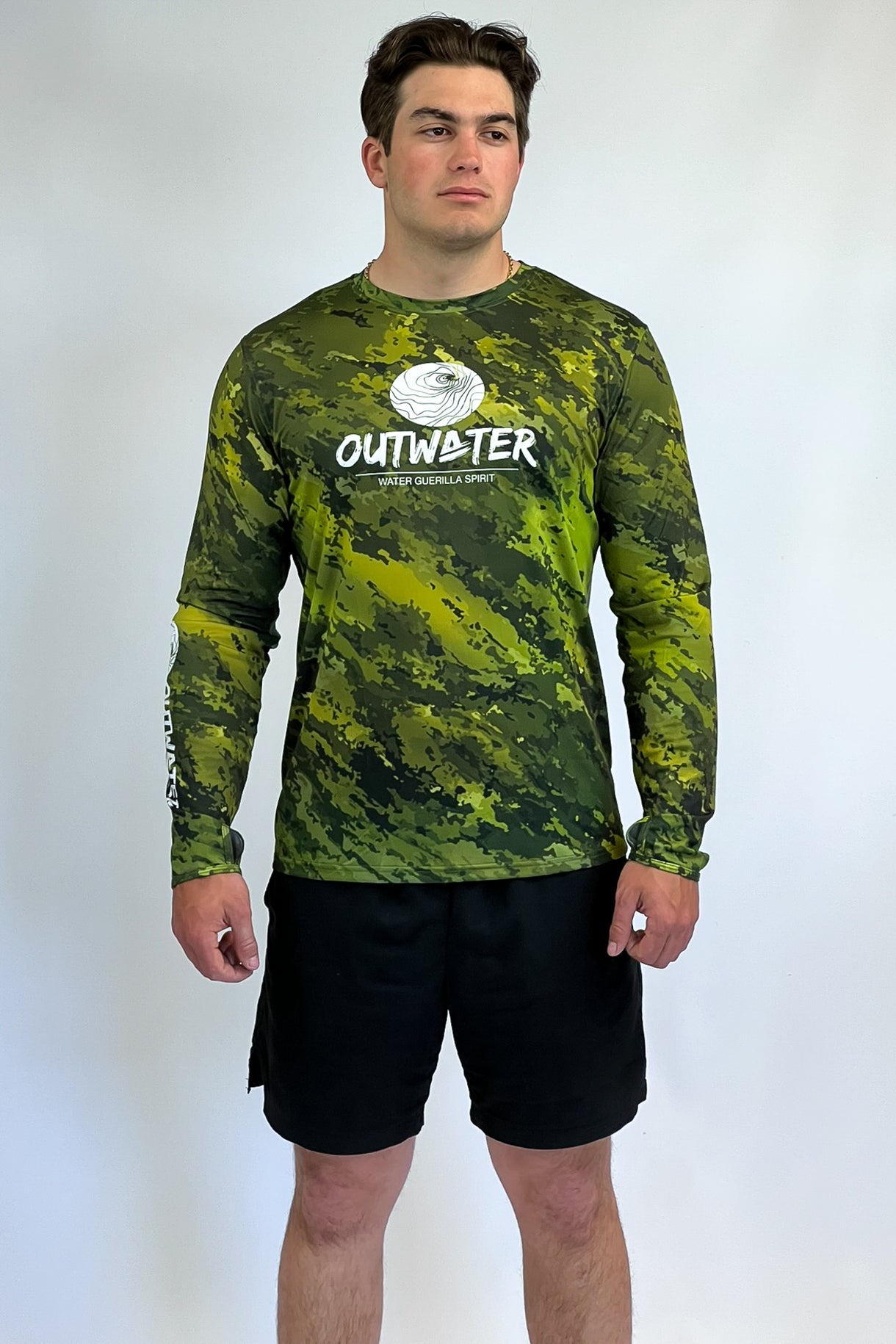 Maglia Anti-UV Outwater Spreks col. Green Forest