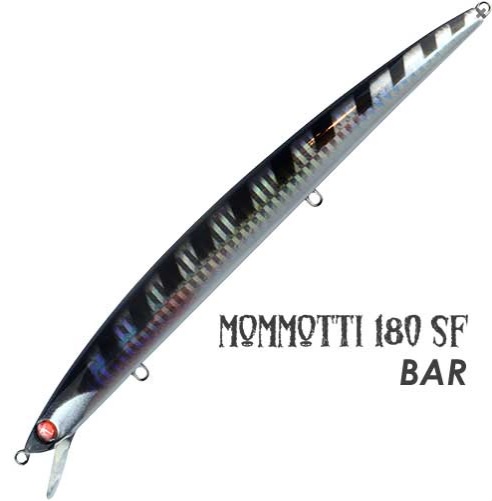 Jerkbait Seaspin Mommotti SF 180 (Slow Floating) 26 gr col. BAR