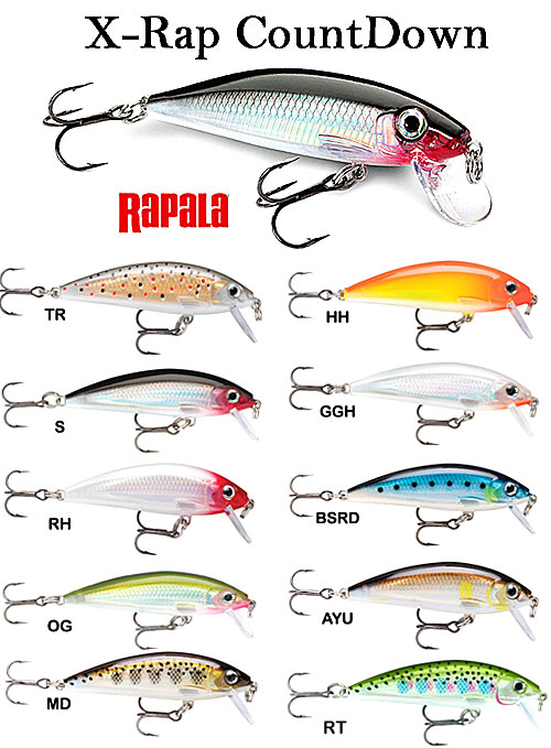 Minnow Rapala X-Rap Countdown 7 cm