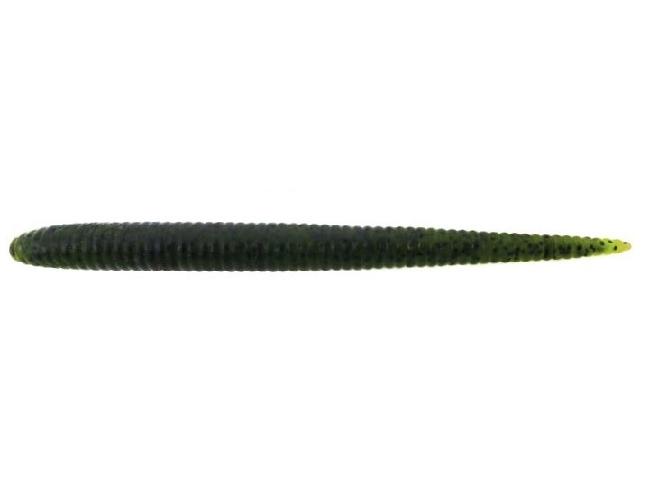 Worm Damiki Stinger (Floating) 5.5” Col. 305 Green Pumpkin Flake