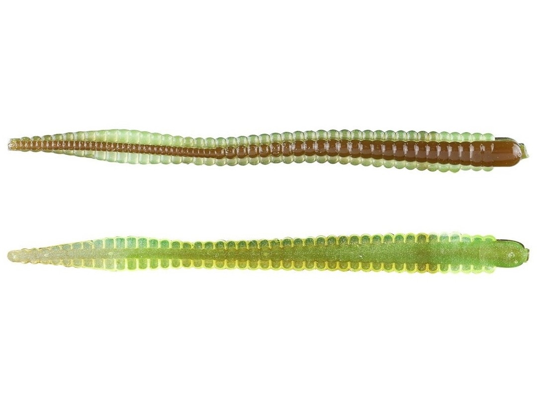 Finesse Bait Netbait Contour Worm 4.75” col. GreenPumpkin Chart