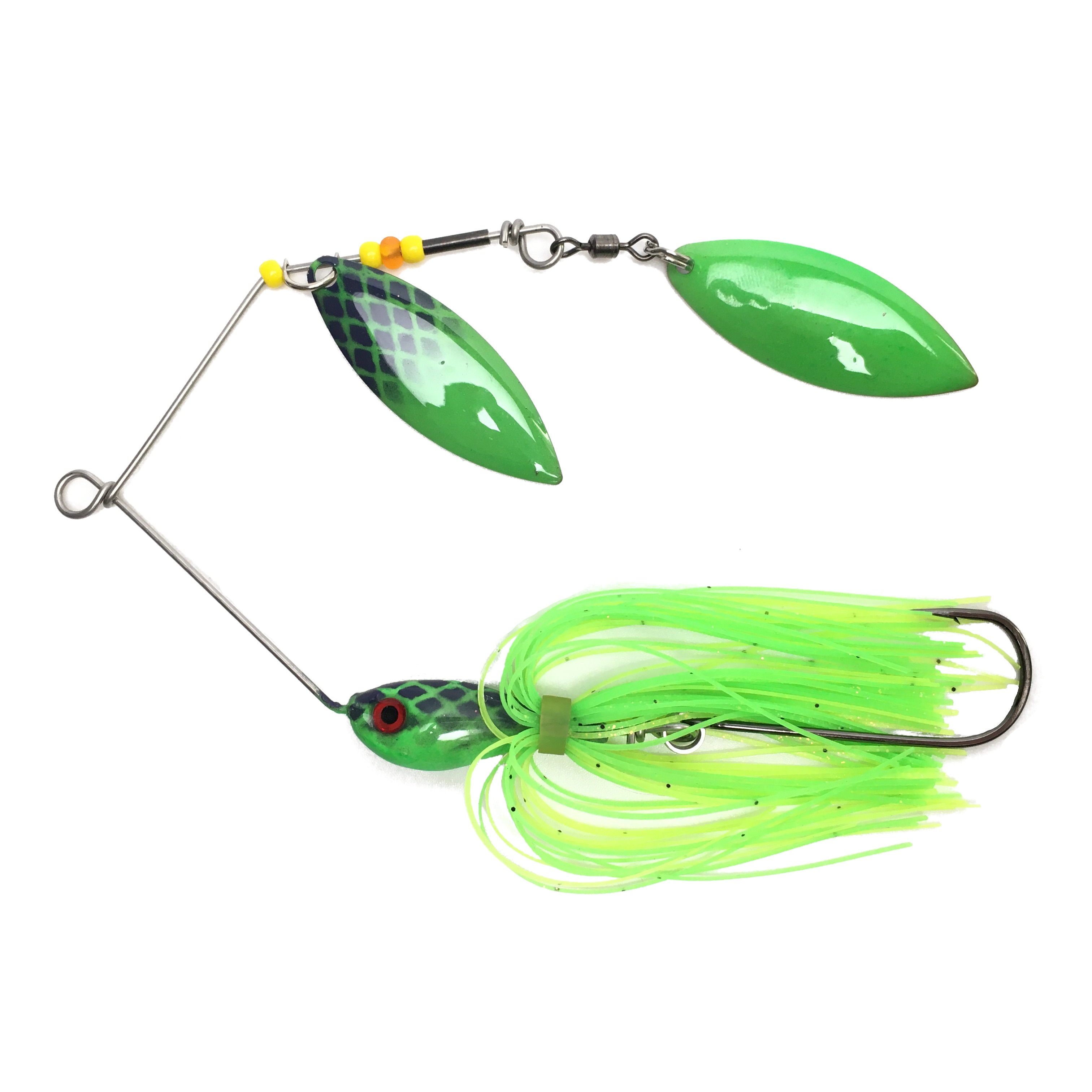 Spinnerbait Fin Custom Jigs Viking Pike 20 g col. Grinch