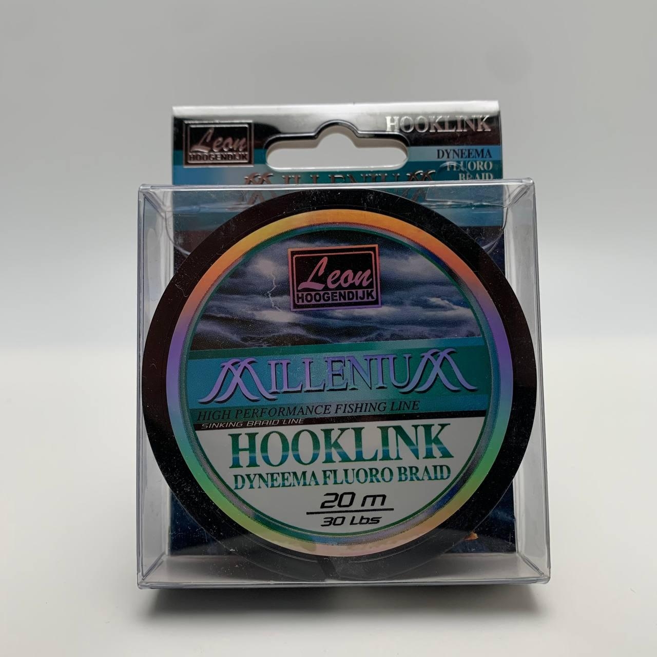 Leon Millennium Hooklink dyneema fluoro braid 20mt  30 lbs