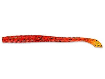 Worm Gary Yamamoto Kut Tail 4" col. 196 Pumpkin W/Black & Gold