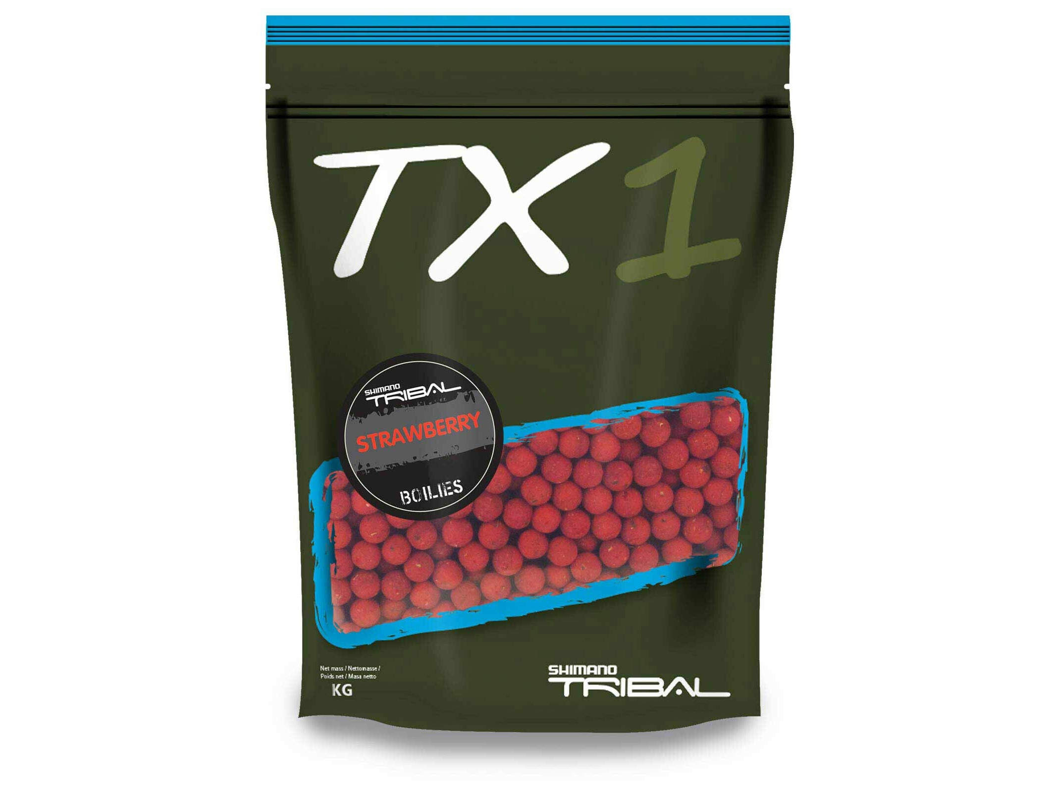 Boilies Shimano TX1 Strawberry 15mm 1kg