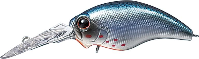 Medium Crankbait Evergreen Wild Hunch col. 87 Bloody Chrome Blue