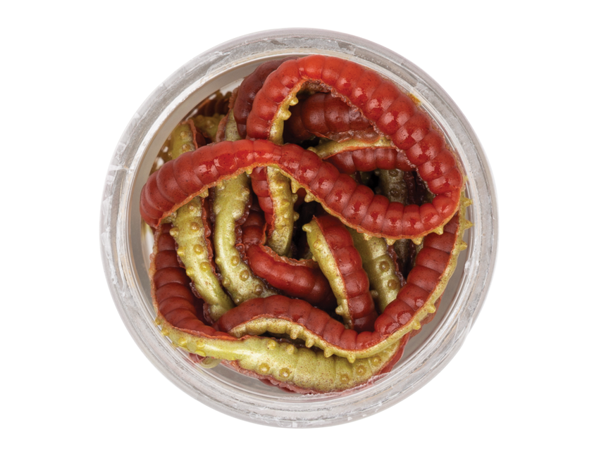 Softbait Berkley Powerbait Power Honey Worms 2,5 cm col. Red Yellow