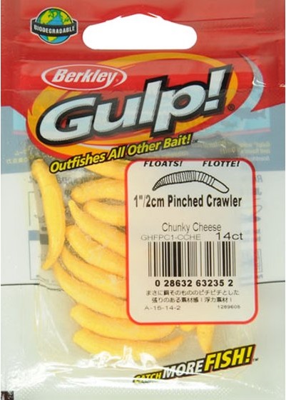 Worm Berkley GULP Pinched Crawler 1 Inch (Floats)