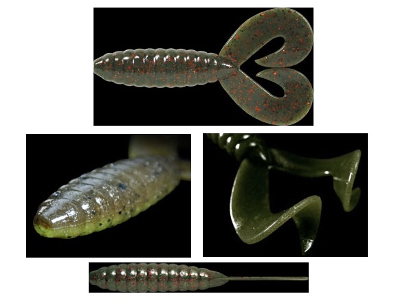 Softbait Deps Deathadder Grub Twin Tail