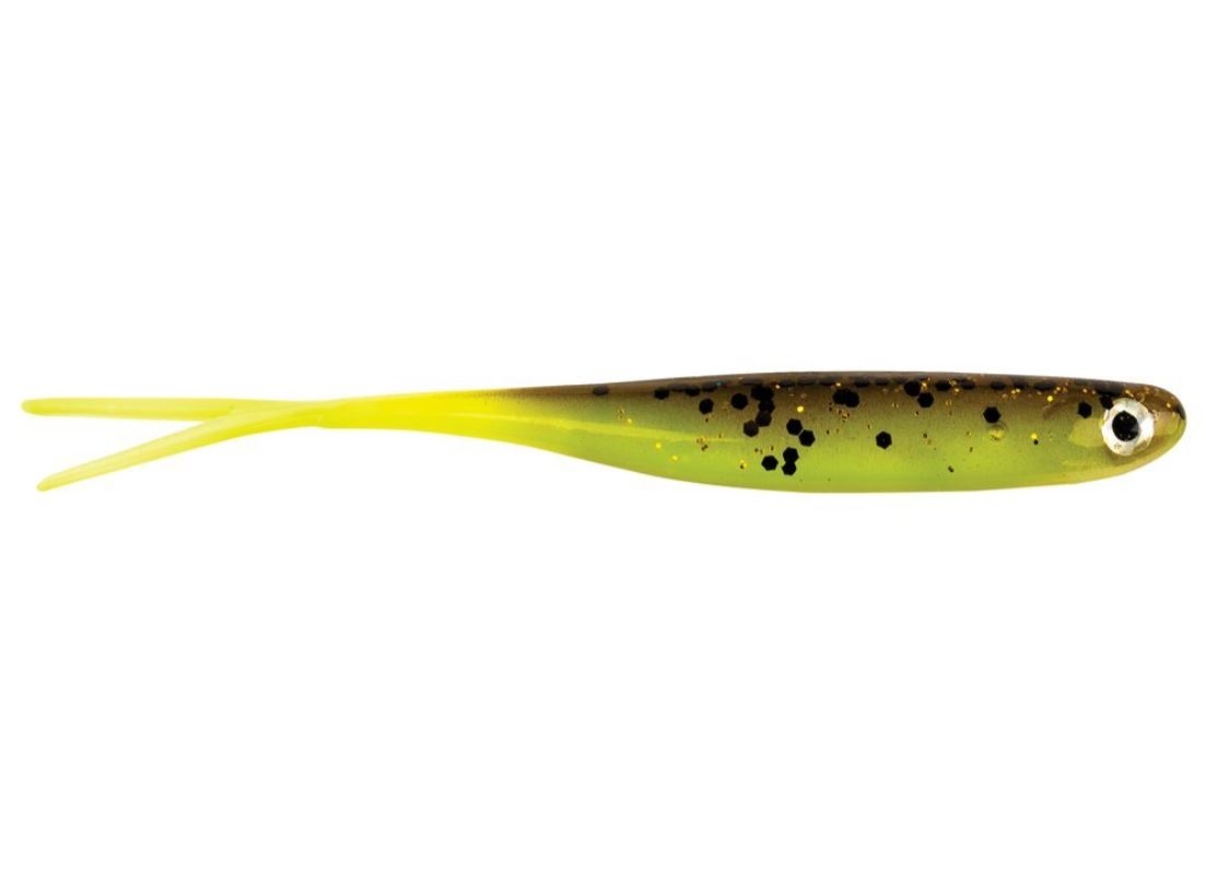 Soft Bait Berkley Powerbait Sneakminnow 3" Col. Brown/Chartreuse