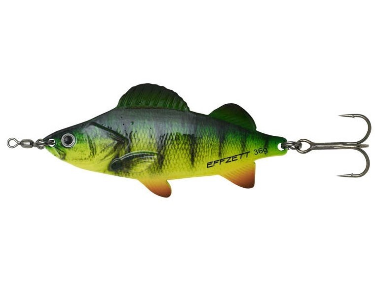 Ondulante Dam Effzett Perch Spoon 7cm - 17g - Fire Perch Uv