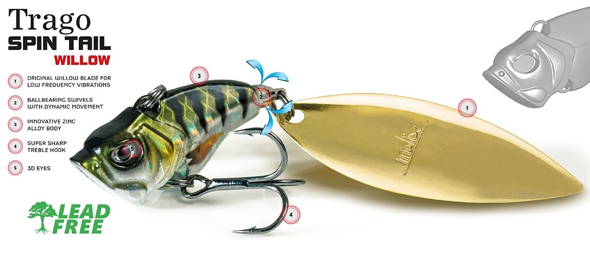 Metal Vibration Molix Trago Spin Tail Willow 3/4 oz