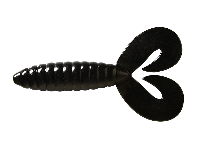 Softbait Deps Deathadder Grub Twin Tail col. #06 Black