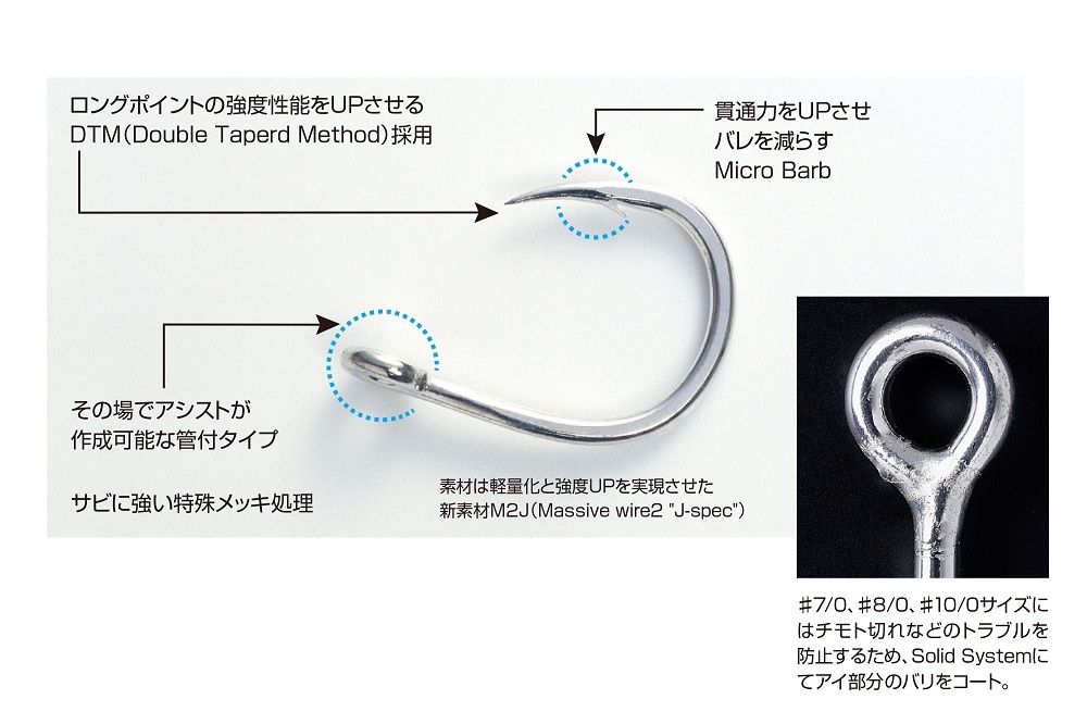 Amo js-2 jigging single cutlass size 7/0