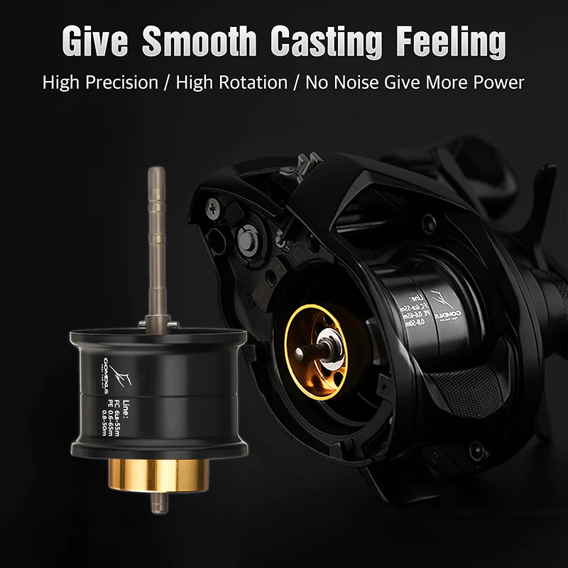 Bobina Gomexus Aluminum Spool Daiwa Tatula TW 80 Casting Baitfinesse