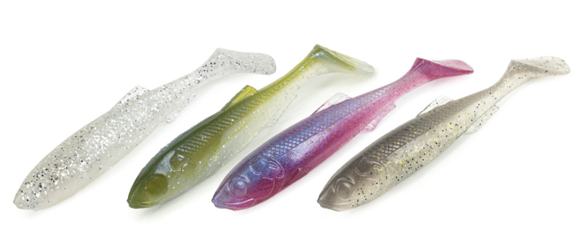 Soft Shad Molix RT Paddle Flex 4" col. MP1 Mixed Pack 1