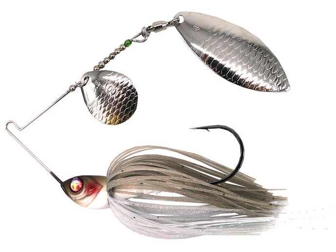Spinnerbait Damiki TOT Type II Tandem 1/2 oz (14 g) col. 020 Snow Sh Spinnerbait Damiki TOT Type II Tandem 1/2 oz (14 g) col. 020 Snow Sh