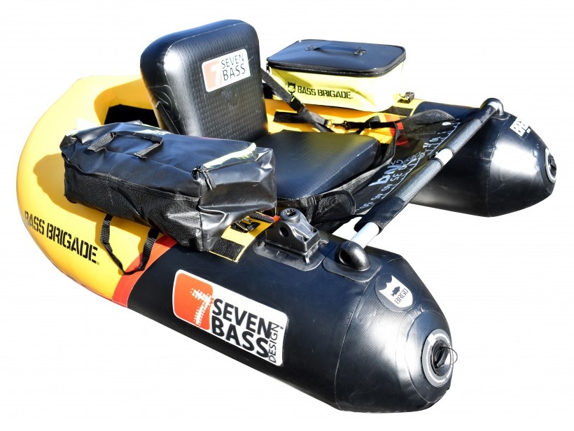 Belly Boat Seven Bass x Bass Brigade Float Tube Brigad Racing 160