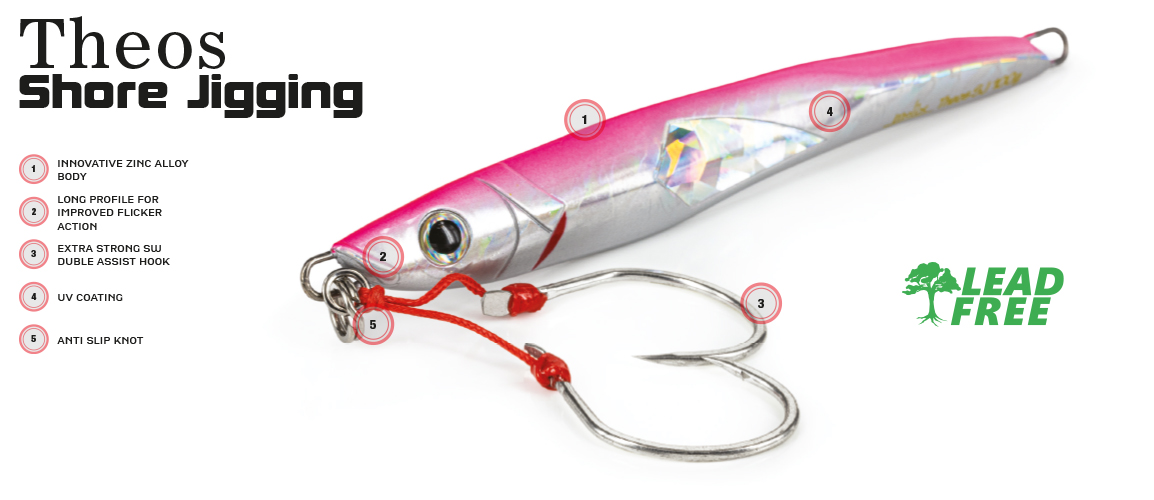 Metal Jig Molix Theos Shore Jig Lead Free 60 g
