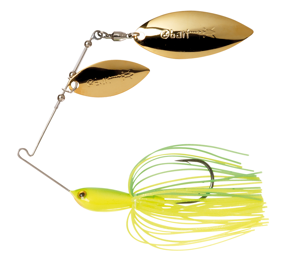Water slash spinnerbait 3/8 dw col. Hot chartreuse