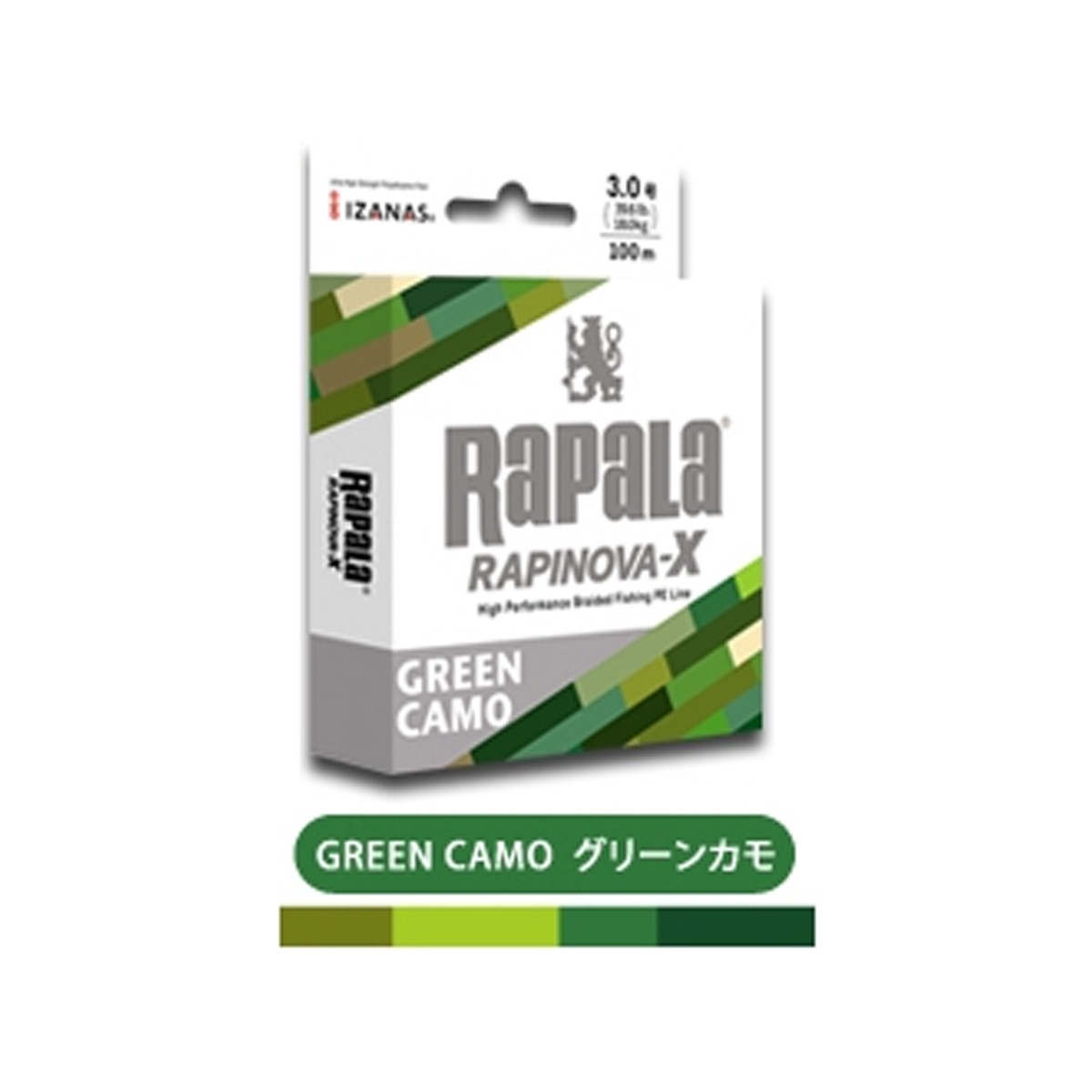 Treccia Rapala Rapinova-X 100 m col. Green Camo