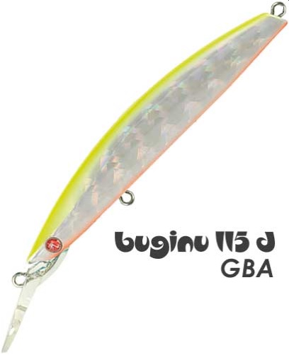 Minnow Seaspin Buginu 115 Deep 24 gr Slow Sinking col. GBA Minnow Seaspin Buginu 115 Deep 24 gr Slow Sinking col. GBA