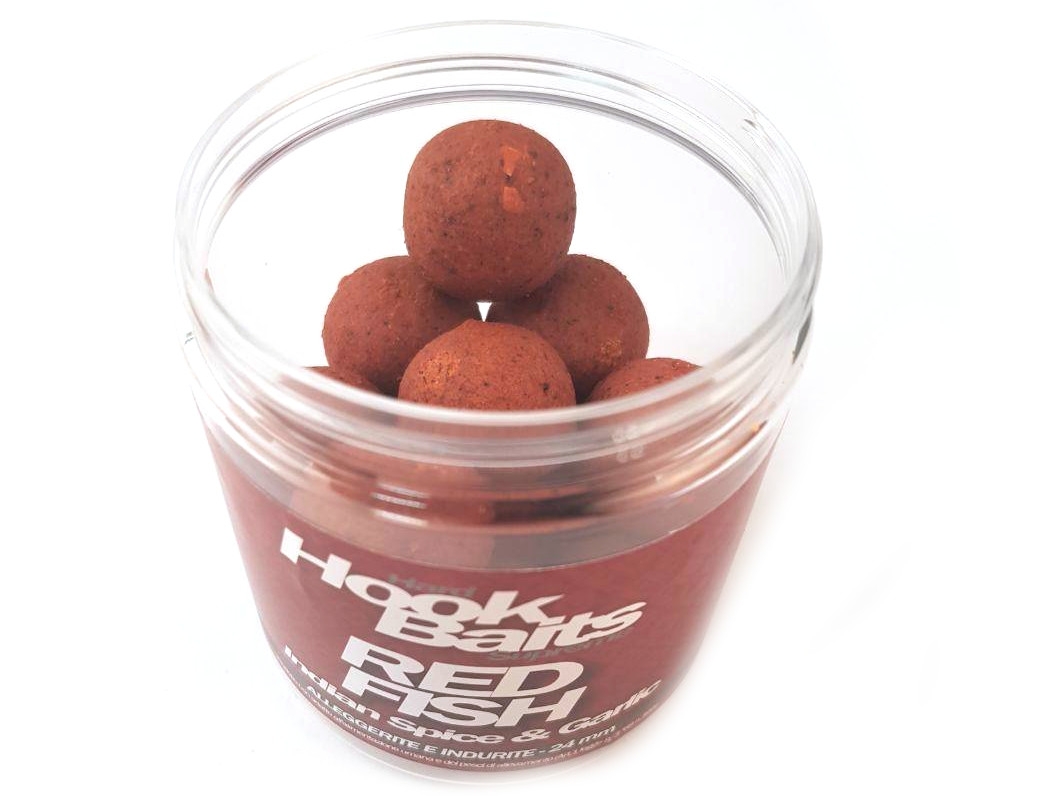 Boilies Big Fish Indurite Red Fish original 24mm barattolo