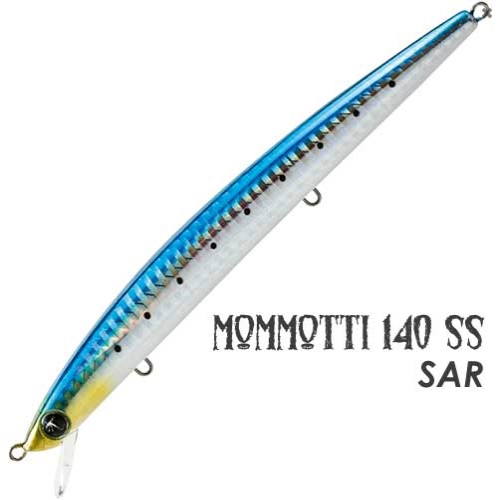 Jerkbait Seaspin Mommotti SS 140 (Slow Sinking) 16 gr col. SAR