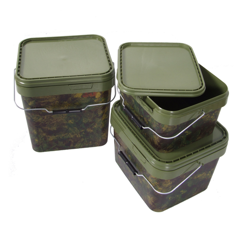 Secchio Square camo bucket 