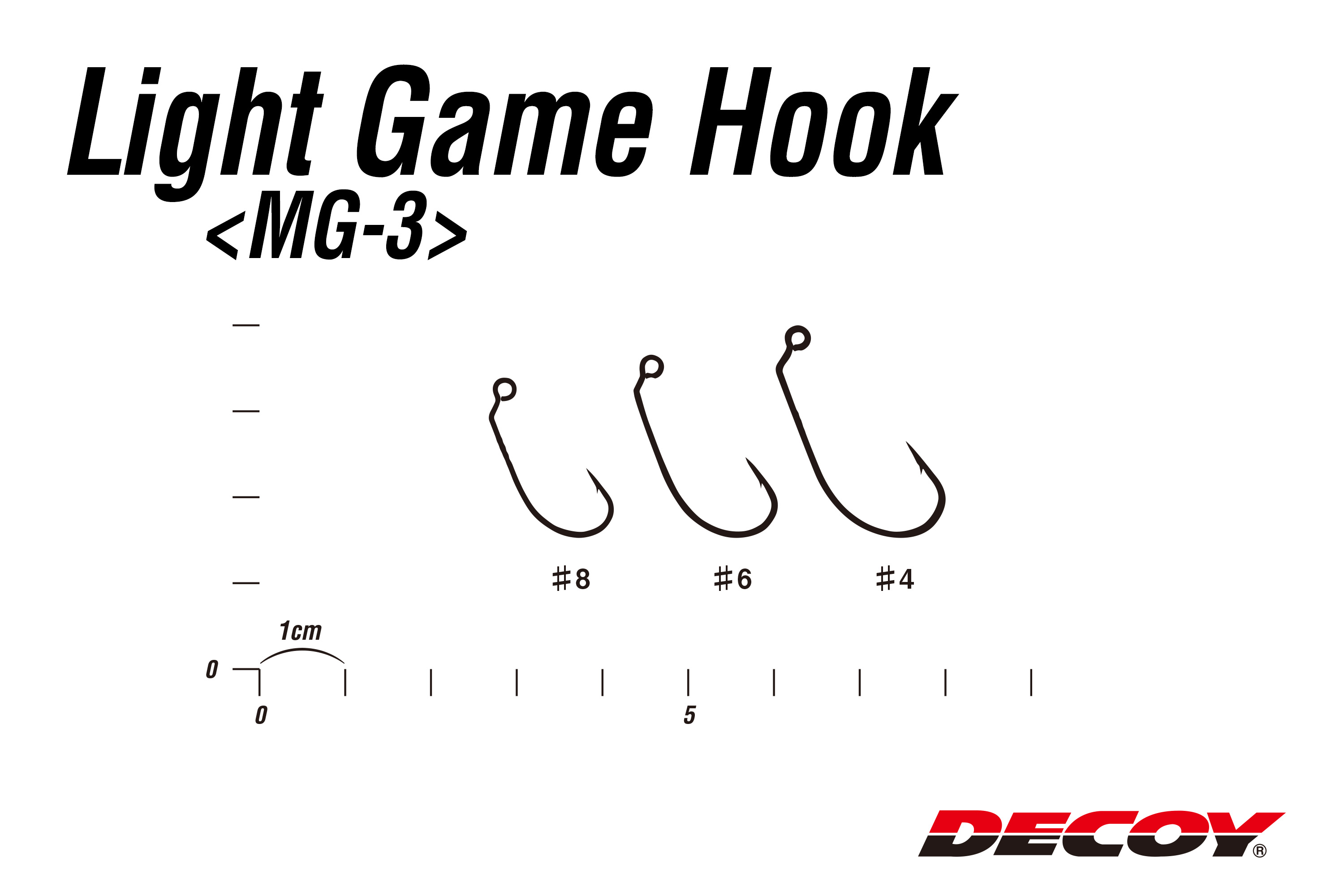 Amo Decoy MG-3 Light Game Hook Size 6