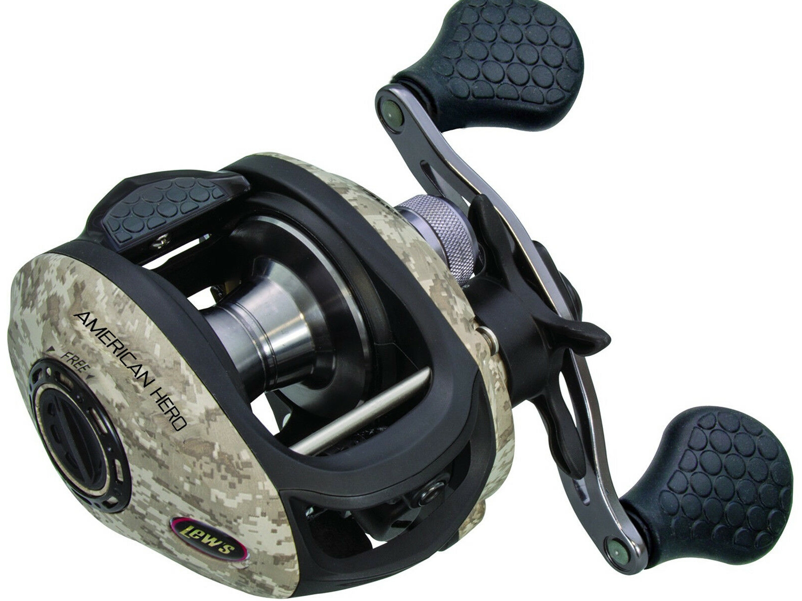 Mulinello Lew's AHC1SHL American Hero Camo Baitcaster