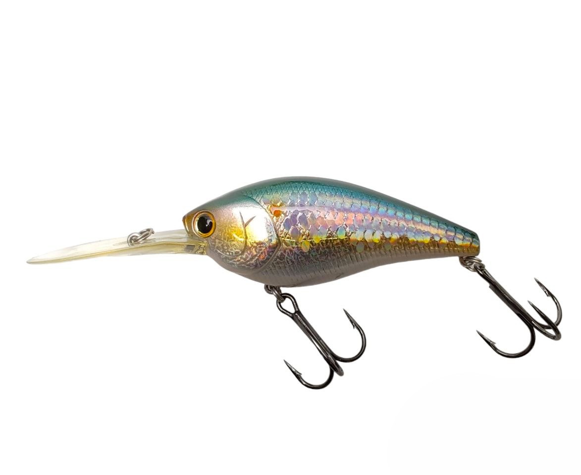 Medium Deep Crankbait Lucky Craft Flat CB D12 col. Ms American Shad