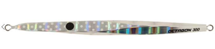 Metal Jig Cb One Octagon 300 g col. Silver Dot Glow Metal Jig Cb One Octagon 300 g col. Silver Dot Glow