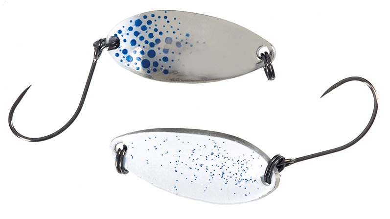 Cucchiaino Elite Area Spoon 2,5 gr col. 268 Silver White Blue Spot Cucchiaino Elite Area Spoon 2,5 gr col. 268 Silver White Blue Spot