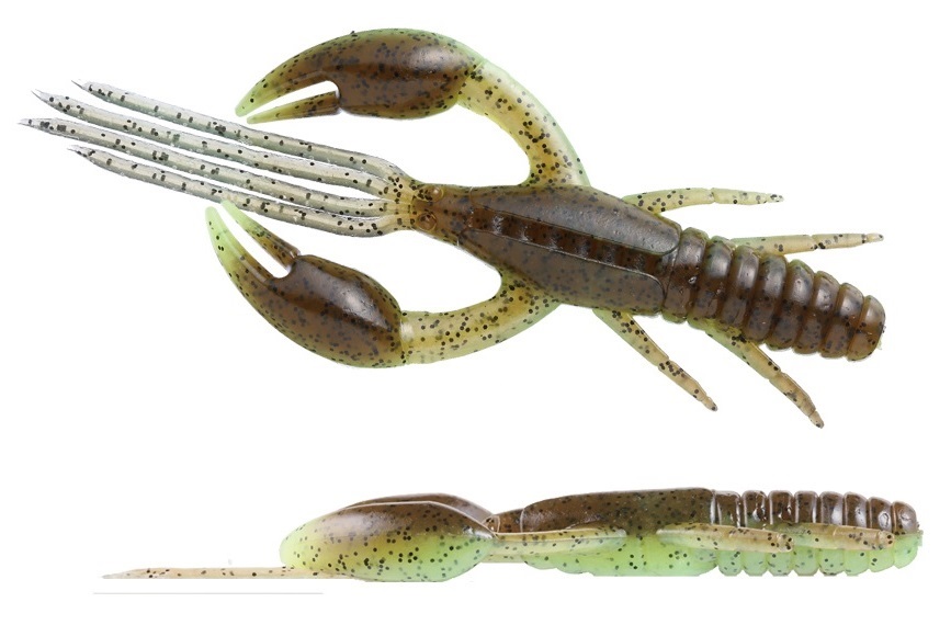 Soft Bait OSP Dolive Craw 4” col. TW107 – Green Pumpkin / Chart