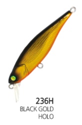 Jerkbait Damiki Joker 65 SP Col. D236 Black Gold Holo Jerkbait Damiki Joker 65 SP Col. D236 Black Gold Holo