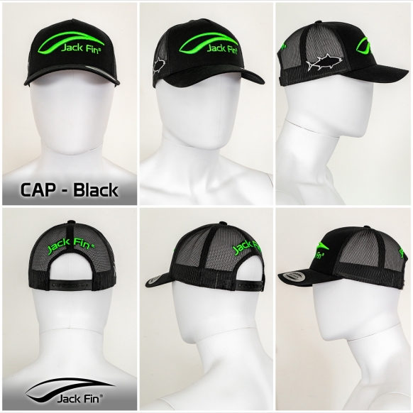 Cappello Jack Fin Tuna Cap Col. Black / Green