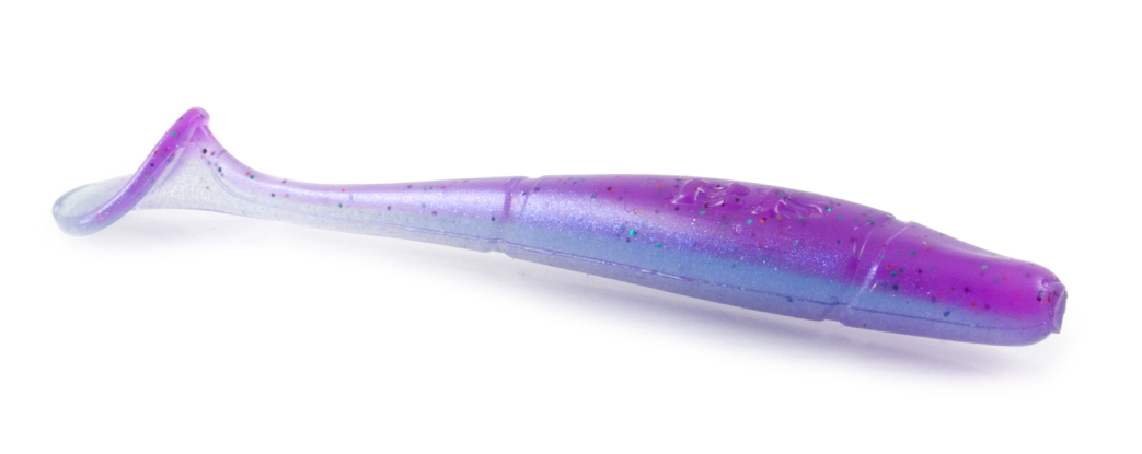 Soft Bait Black Flagg Slikk Shadd 2.25" Col. BF010 – Purple Blue Sha