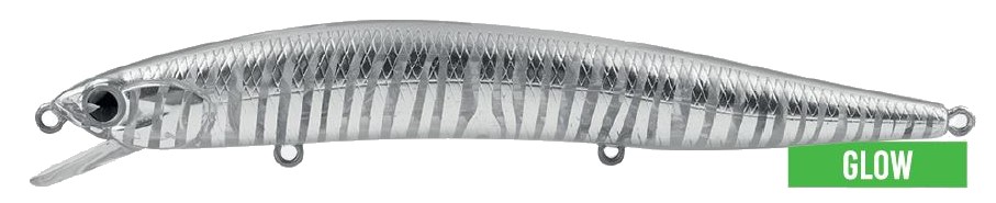 Jerkbait IMA Nabarone 125 F col. NBF-Z3134 Grey Phantom Zeb Glow
