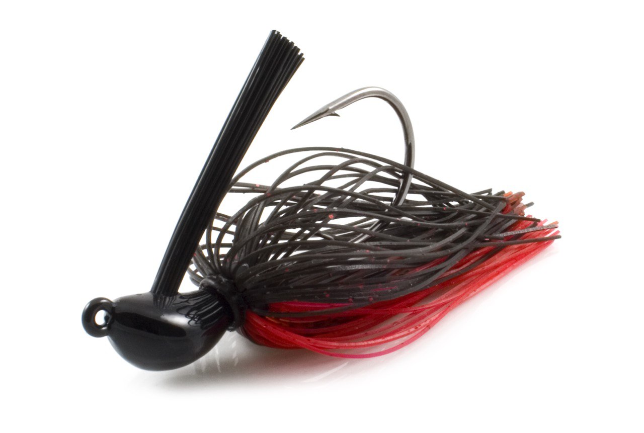 Rubber Jig T3 Custom Baits Machete Jig 7/16 oz col. J05 Black Red