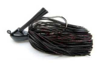 Tungsten Rubber Jig Keitech Model One 1/4 oz (7g) col. K408 Black/Re Tungsten Rubber Jig Keitech Model One 1/4 oz (7g) col. K408 Black/Re