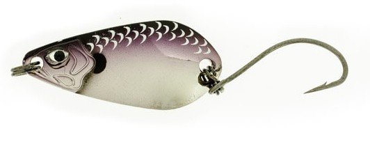 Trout Spoon 2.5 gr col. Purple Metal Stripe Scales