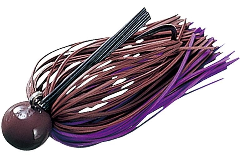 Rubber Jig Evergreen C.C. Round Jig 3/16 oz col. Brown/Purple