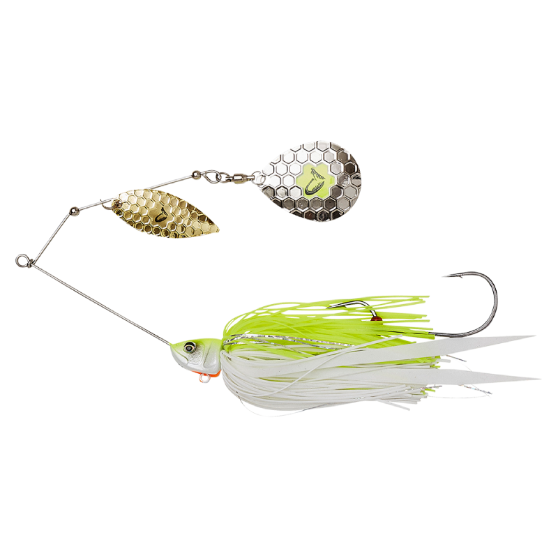 Wirebait Savage Gear SG Da'Bush Spinnerbait 32g #3 Yellow White Slvr