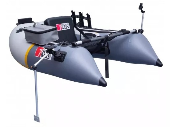 Belly Boat Seven Bass Expedition ULTIM-8 Full Pack col. Grey